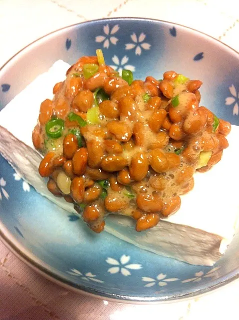 Snapdishの料理写真:納豆豆腐|みどりさん