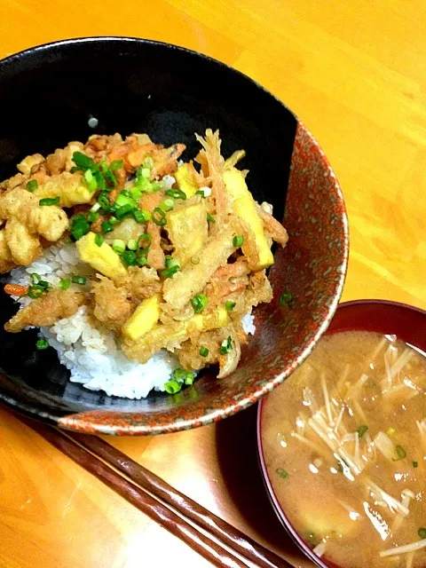 3種の根菜かき揚げ丼|まりえさん