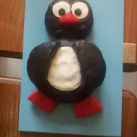 pinguïn cake with buttercreme|r. de ronさん