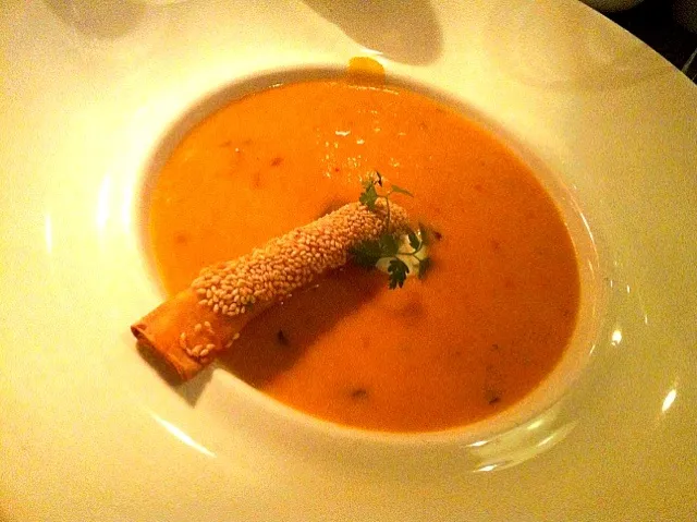 Pumpkin-Curry soup with Cream and Chickenroll|Jordin van Deylさん