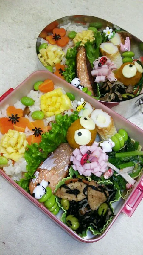 Snapdishの料理写真:息子&娘のお弁当11/30|夏夏さん