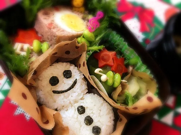 雪だるまクン弁当( ´ ▽ ` )ﾉ|Sasaさん