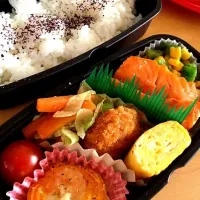 おっと弁当。しゃけ弁。|ともこさん