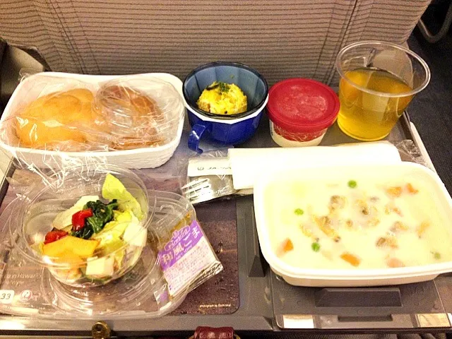 Snapdishの料理写真:機内食|くさ さきさん