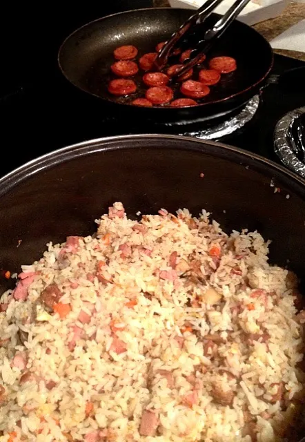 Hawaiian Fried Rice &  Portuguese Sausage|Blake Onopei Guestさん