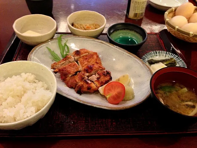 Snapdishの料理写真:鶏肉の塩焼き御前|安宅正之さん