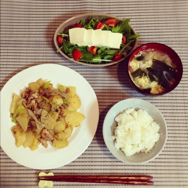 冷蔵庫のお片づけご飯。|サエさん