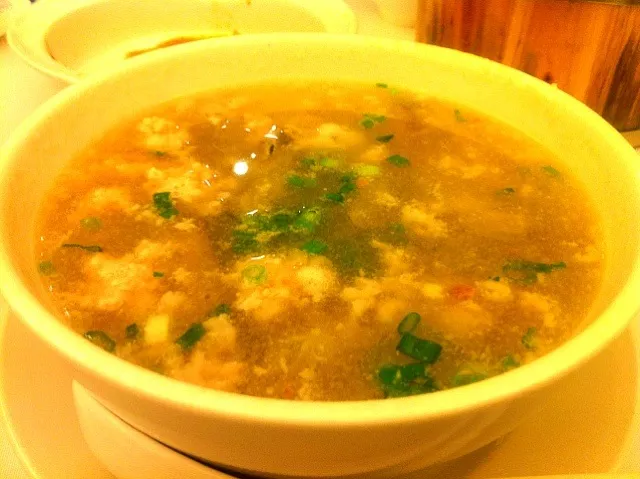 Congee with baby oysters & minced pork|skyblueさん