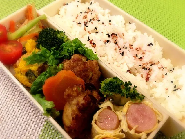 今日のお弁当 鶏つくね🌟|メイスイさん