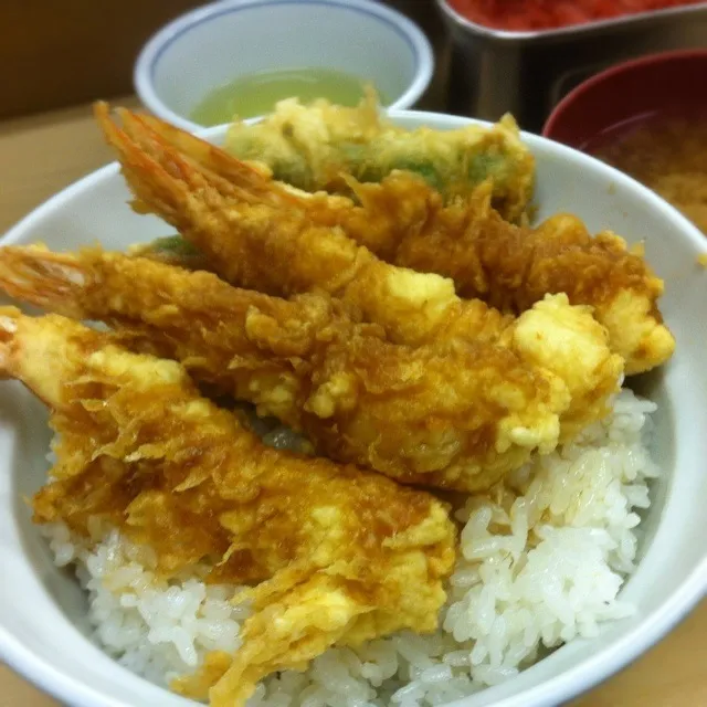 121201 天丼 いもや@神田神保町 えび天丼 800円|ogu_oguさん