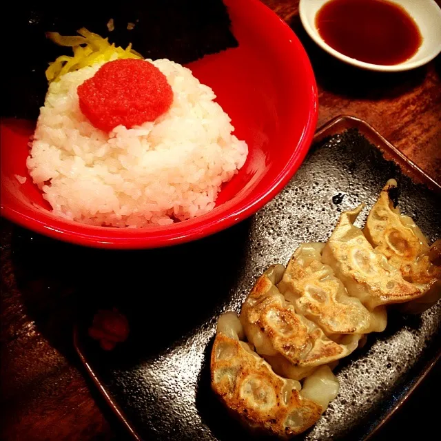 明太子ご飯と一口餃子♬|Takashi TOGAWAさん