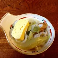 Snapdishの料理写真:出し巻き卵入りうどんすき☆|りりももさん