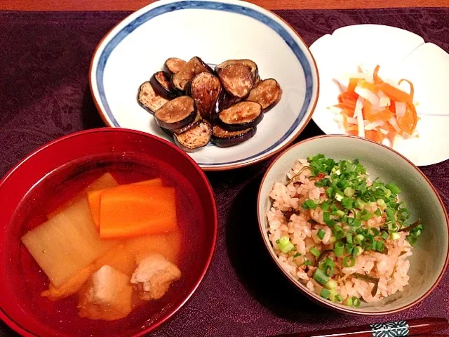 たこ飯、雑煮、茄子炒め、なます|Ayayaさん