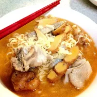 Sesame ginger wine chicken noodle soup|lisa hsuさん