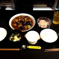 なすと鶏のみぞれあんかけ＆にんじんサラダ|みわさん