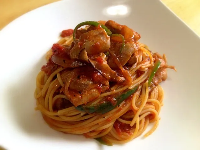 チキンのトマトソースパスタ|tomoさん