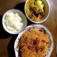 Indonesian chicken curry with fried bihun|marloさん