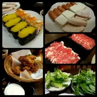 Snapdishの料理写真:Steamboat buffet dinner|choilinさん