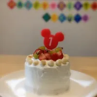 １歳の誕生日会♪|かおりさん