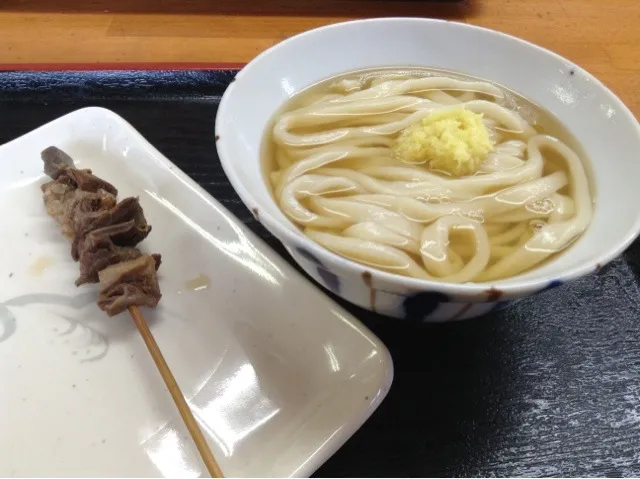 香川よしやのかけうどん♫牛すじ付けた♡|saniさん