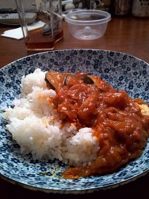 玉葱とトマトのカレー|めりこさん