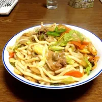 Snapdishの料理写真:焼きカレーうどん|定由雅之さん