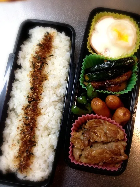 Snapdishの料理写真:旦那さん弁当☆|しょみおさん