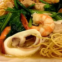 Seafood crispy noodles|su ann chongさん