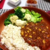 Snapdishの料理写真:大豆入りドライカレー|みぃさん