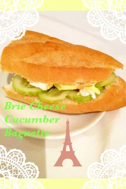 Homemade baguette with brie and fresh cucumber|Prae~*さん