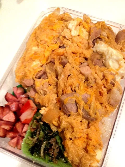 Snapdishの料理写真:親子丼弁当(*^^*)v|ナホ☆さん