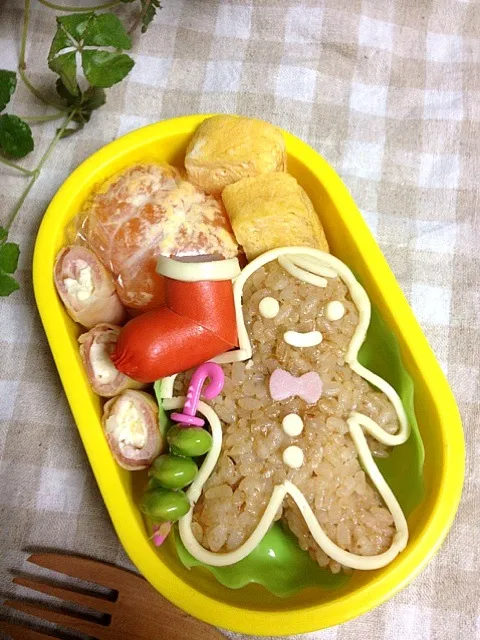 キャラ弁・ジンジャーマン(クリスマス )|かなたんママさん