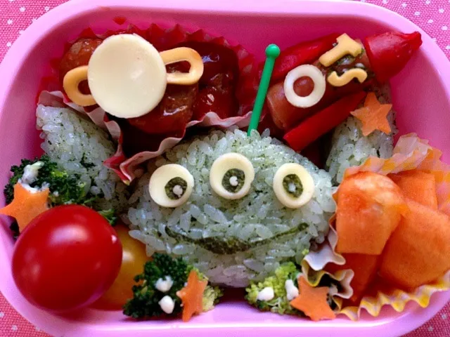 Snapdishの料理写真:lunch box☆Toy Story Alien(Little Green Man)|🌈Ami🍻さん