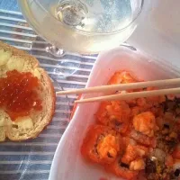 caviar, sushi, champagne|Dianaさん