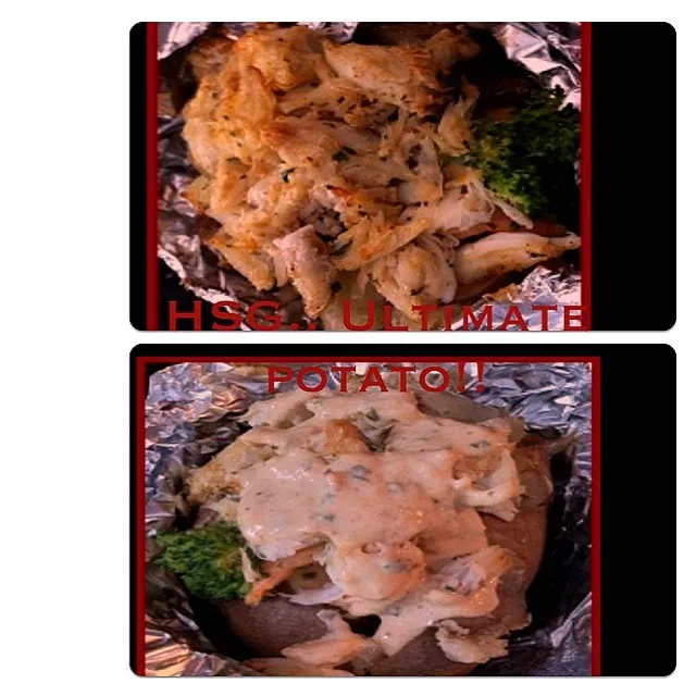 HG's Ultimate Potato! Crab meat, Shrimp, Broccoli Toped w/ our special sauce.|Homestyle Gourmetさん