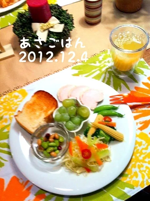 朝ごはん2012.12.4|ローゼルさん