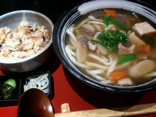 けんちんうどん定食|しおり巻きさん