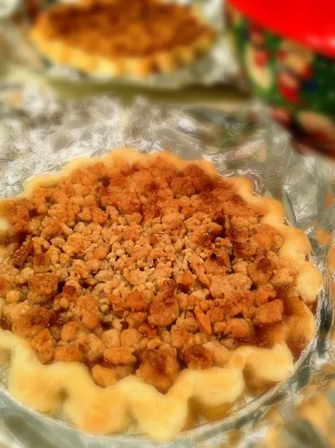 Maple streusel apple pie|charさん