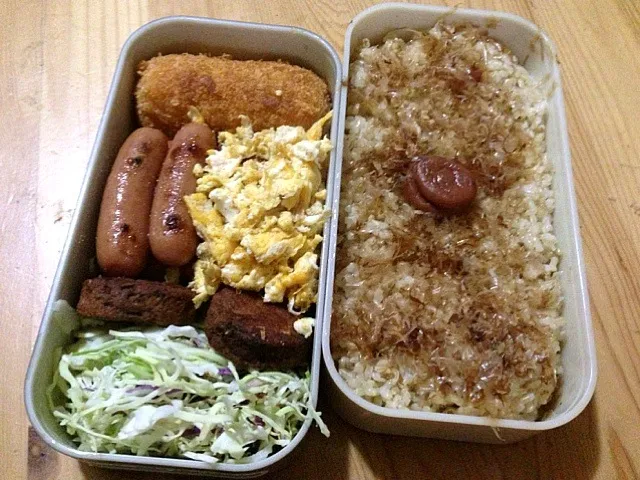 今朝の高校球児のためのパパ弁当。|宮原礼智さん