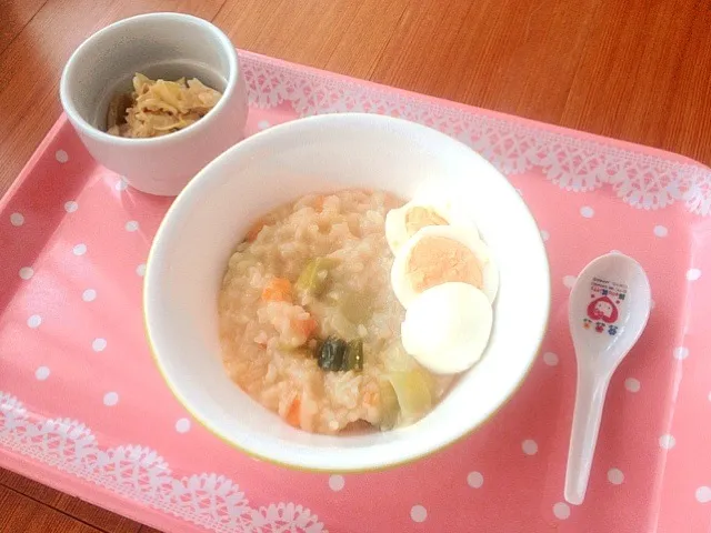 2歳ランチ★風邪気味なので味噌おじや|溜池さん