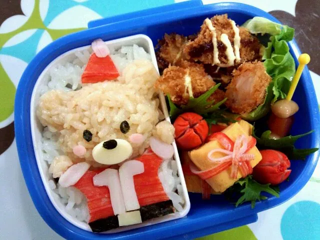 Snapdishの料理写真:サンタくまﾁｬﾝ弁当☆|Naomaimaiさん