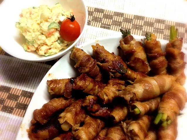 Asparagus Meat Roll&Potato Salad|Tito Jickain Recososa Jrさん