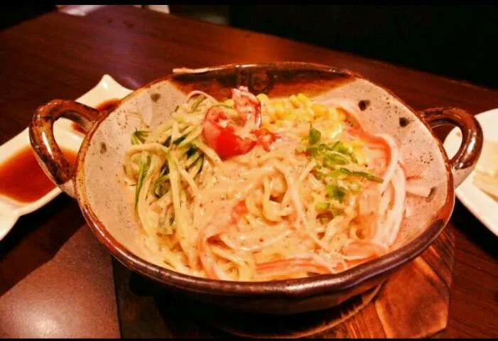 Cold ramen salad with sesame dressing|genさん