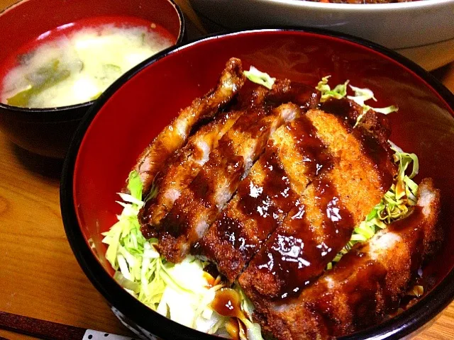 ソースカツ丼♡胃もたれ万歳*\(^o^)/*|とんちゃんさん