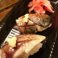 Snapdishの料理写真:〆鯖の炙り寿司…ヾ(*'-'*) ♪|タマちゃんさん