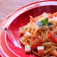 Snapdishの料理写真:紅ずわい蟹ソースパスタ|minaさん