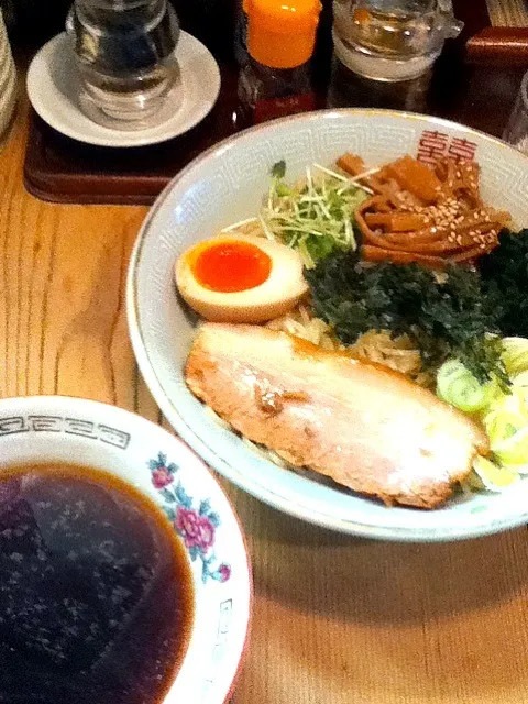 醤油つけそば @蘭丸 in 西大島|シュンさん