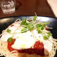 チキンとトマトの冷製パスタ|成美さん