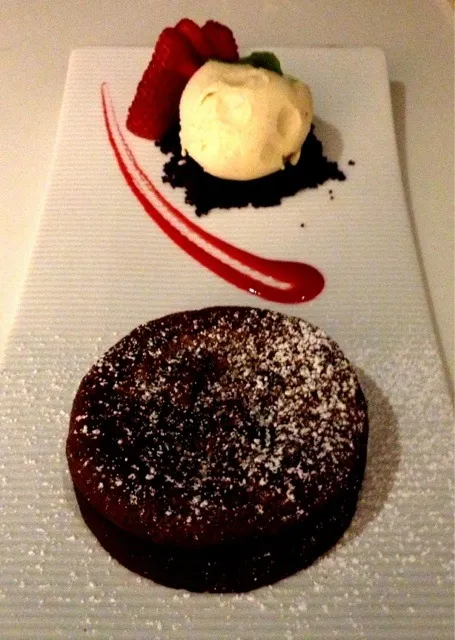 #Chocolate Lava Cake with Vanilla Ice-Cream from Katsuya|sooprcoolchicaさん