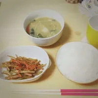 きんぴらごぼうとあんかけ卵スープ|すうさん